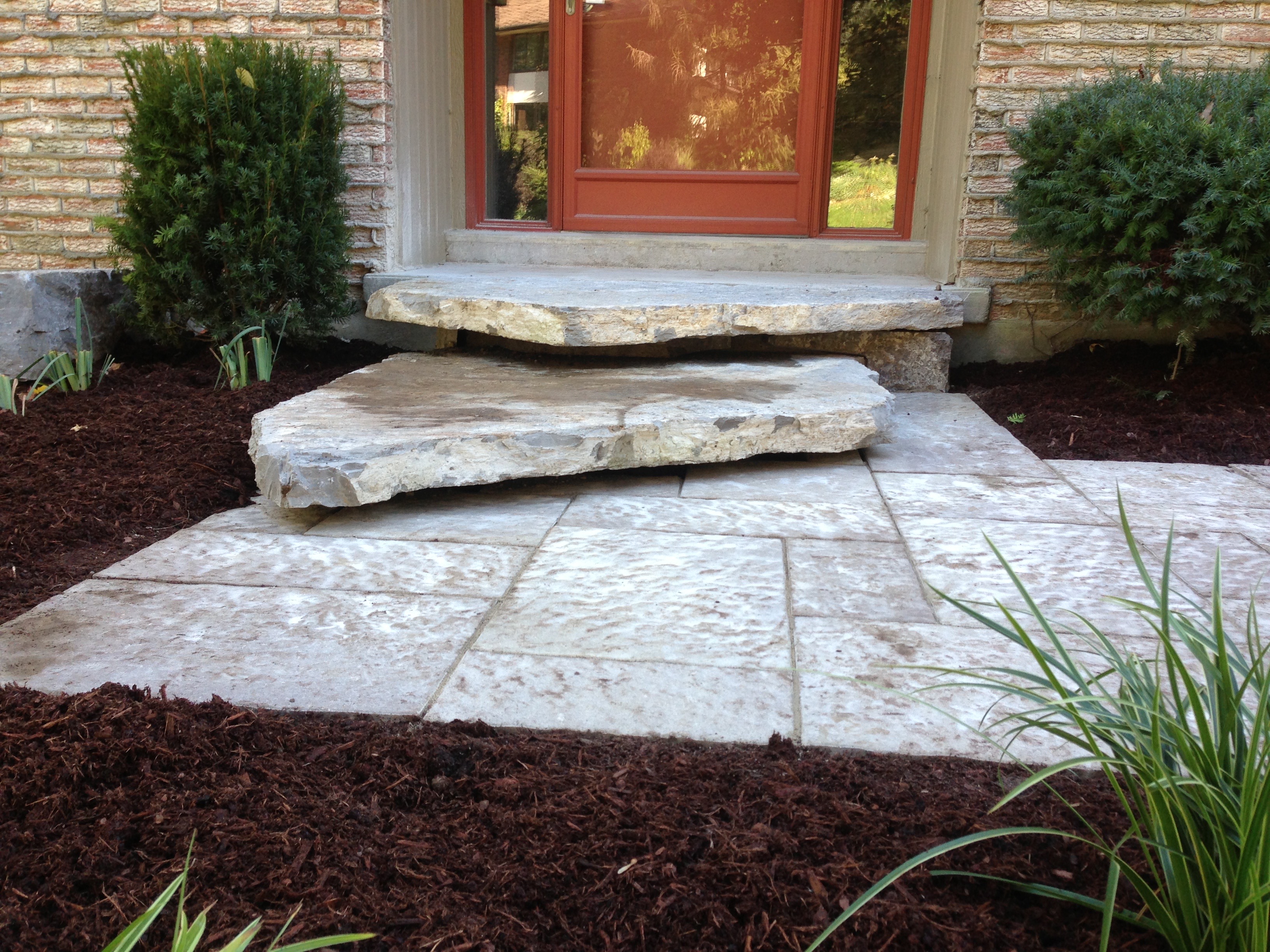 natural stone step